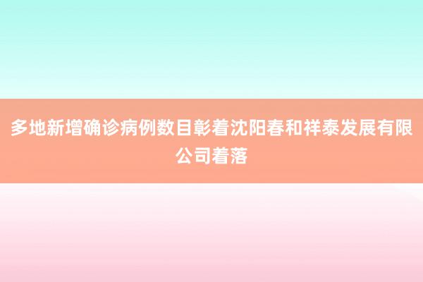 多地新增确诊病例数目彰着沈阳春和祥泰发展有限公司着落